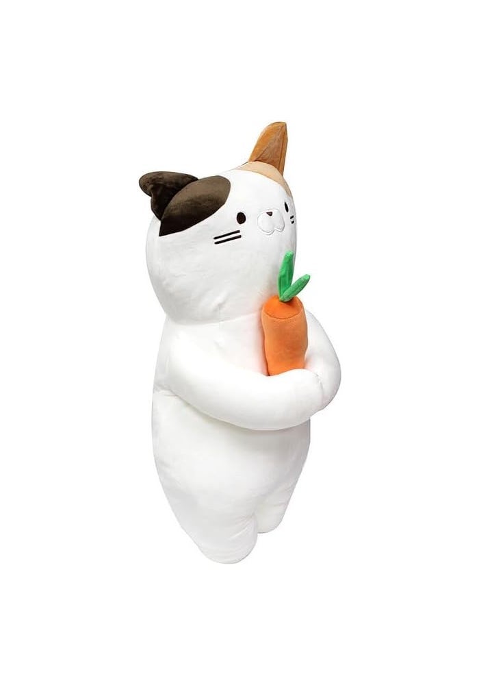 DAISO Eng Hug Pillow - Cat Pose White - Image 2